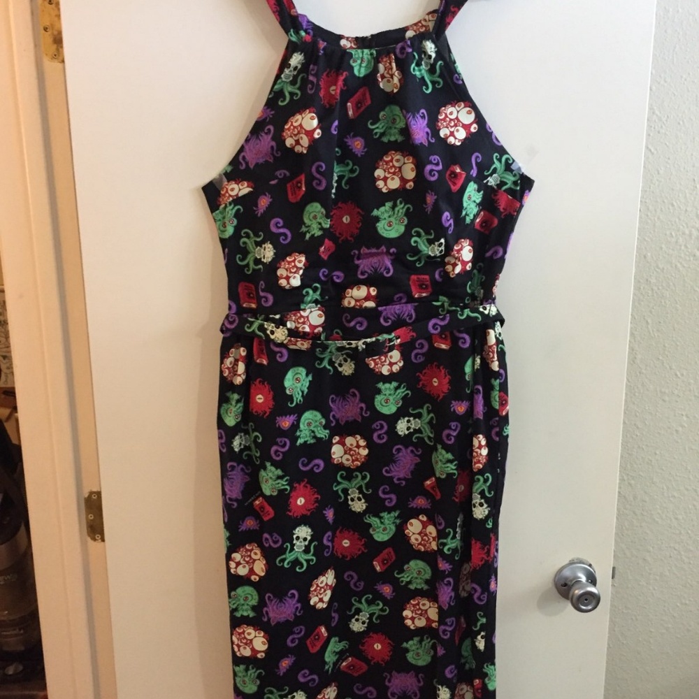 PUG Harley Wiggle Dress in Cthulhu print